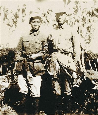 彭雪枫和林颖夫妇合影。