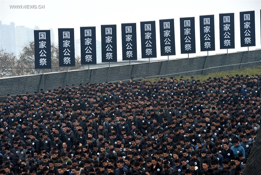 CHINA-NANJING MASSACRE VICTIMS-STATE MEMORIAL CEREMONY(CN)