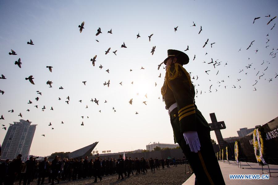 #（XHDW）（6）南京举行国际和平集会悼念南京大屠杀30万遇难同胞