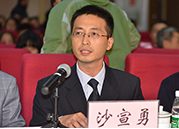 南京外国语学校教师代表沙宣勇发言