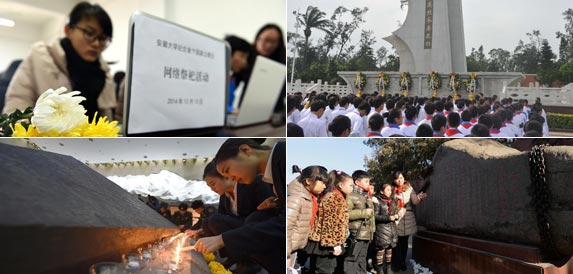 В ряде регионов Китая организовали мероприятия по случаю Дня поминовения жертв Нанкинской массовой резни