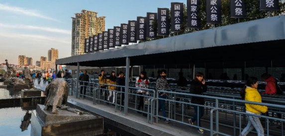 중국 침략 일본군 난징대학살 희생자 기념관 14일 참관 인수 연인수로 10만명 초과