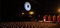 Candle vigil held at Memorial Hall for Victims of Nanjing Massacre