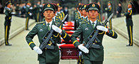 China holds burial ceremony for soldier remains returned from ROK