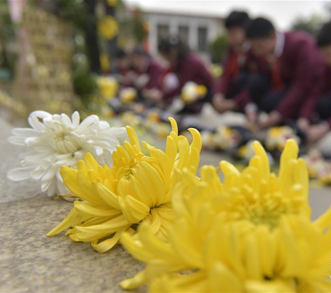 清明节前祭英烈